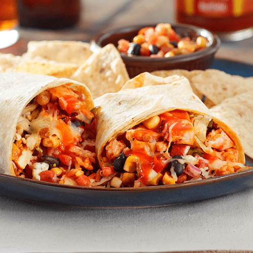 Shrimp or Chicken Burritos cover image